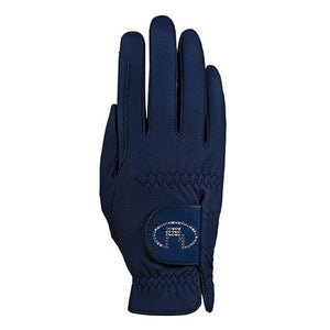 Gants Roeckl Lisboa Swarovski coloris Bleu marine | Sellerie Bucéphale