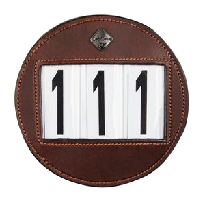 Porte-numéro de bridon LeMieux marron