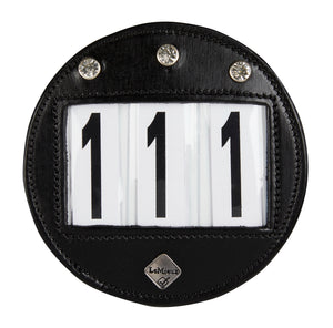 Porte-numéro de bridon LeMieux Diamanté noir