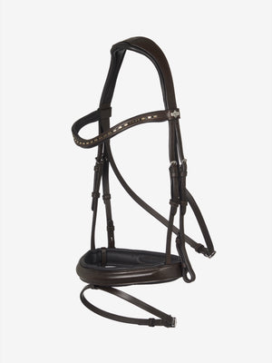 Bridon de Dressage Arika LeMieux - marron argent - photo produit