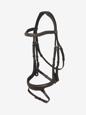 Bridon Muserolle Split Arika LeMieux - marron argent - photo produit