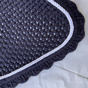 Bonnets Eskadron originaux Cheval Bleu marine (010 blanc) | Sellerie Bucéphale