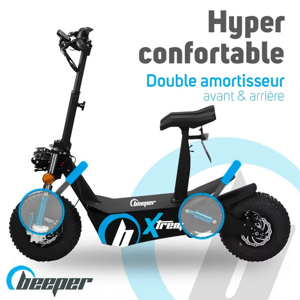 Beeper Xtrem – Le Scooter Électrique Tout-Terrain (3000W, 125 cm³)