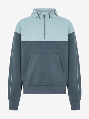 Sweat shirt col zippé Young Rider Kate – Petrol/Glacier