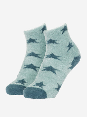 Chaussettes LeMieux Mini Sasha Star Fluffies Almond – Petrol