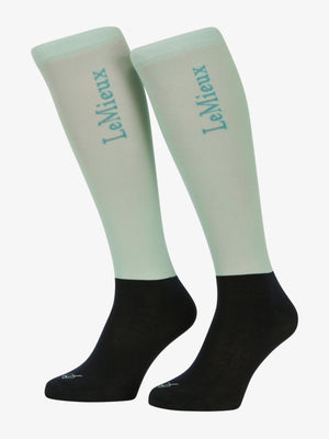 Chaussettes de Concours LeMieux (lot de 2) Noir – Aqua