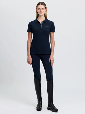 Polo Classique LeMieux bleu marine vue studio 4