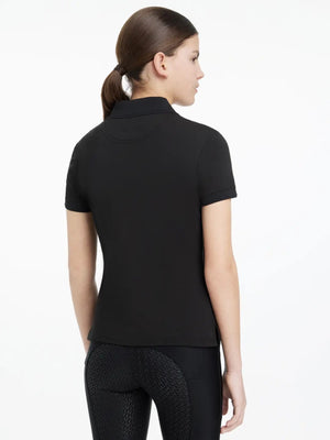 Polo Classique Young Rider LeMieux noir vue studio 3