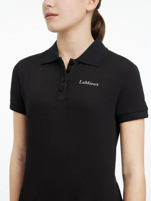 Polo Classique Young Rider LeMieux noir vue studio 4