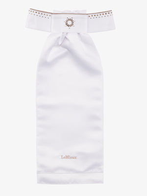 Cravate de concours Brilliance White/Espresso LeMieux