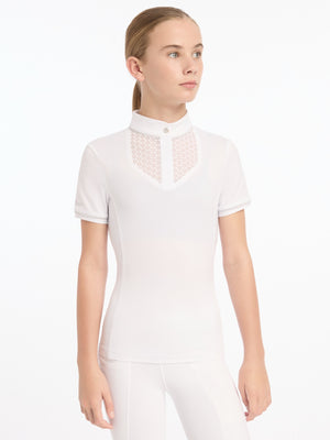 Chemisier de concours Belle Young Rider blanc