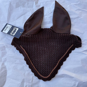 Bonnet Eskadron marron, cordelette cognac brillant 681