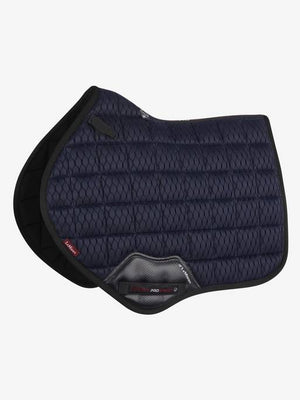Le Mieux – Tapis de CSO Carbon Mesh Bleu Marine | Sellerie Bucéphale