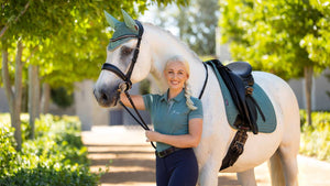 Le Mieux – Tapis de Dressage Suede Square LeMieux  Sage   | Sellerie Bucéphale