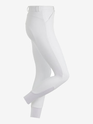 Pantalon d'Équitation Imperméable LeMieux Drytex Grip Silicone Genoux – White
