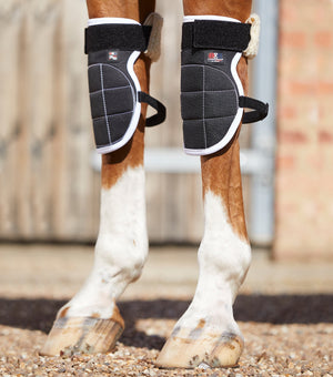 Woof Wear – Protège-genoux magnétiques Magni-Teque Premier Equine Black | Sellerie Bucéphale
