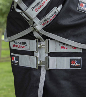 Woof Wear – Couverture magnétique avec couvre-cou Magni-Teque Premier Equine Black 3 | Sellerie Bucéphale
