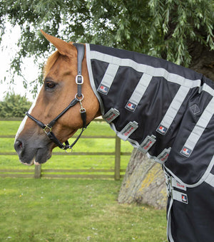 Woof Wear – Couverture magnétique avec couvre-cou Magni-Teque Premier Equine Black 2 | Sellerie Bucéphale