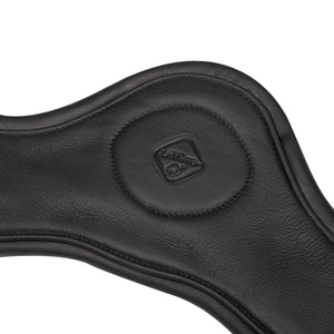 Sangle de dressage anatomique Gel-Tek LeMieux noire vue de détail