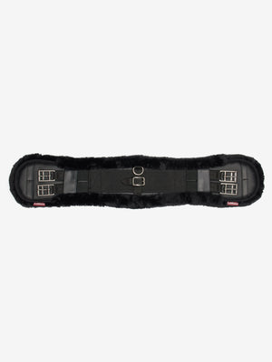 Sangle intégrée de dressage LeMieux noire détail des finitions