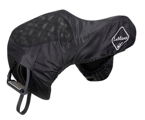 Housse de selle Ride On GP LeMieux ProKit noire vue de détail