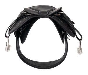 Selle Toy Pony LeMieux noire vue de trois quarts