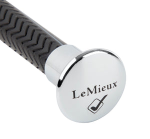 Cravache de dressage LeGrip LeMieux noire détail de la poignée