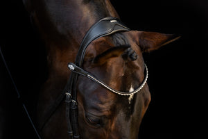 Bridon de dressage classique LeMieux Kudos noir vue de profil