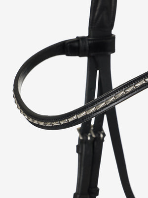 Bridon de dressage classique LeMieux Kudos noir détail de la muserolle