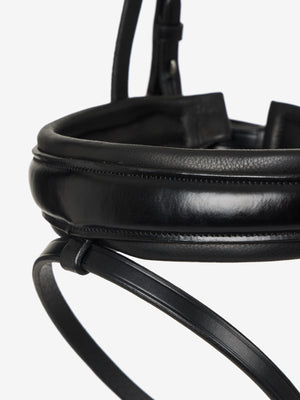 Bridon de dressage classique LeMieux Kudos noir détail du frontal