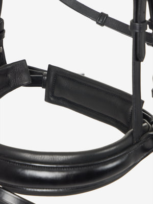 Bridon de dressage classique LeMieux Kudos noir détail des boucles