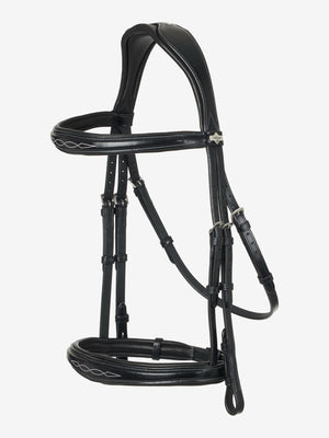 Bridon flash de concours LeMieux Kudos noir vue d'ensemble