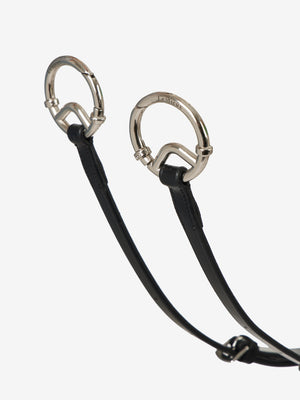 Collier de chasse LeMieux noir et argent vue de dos