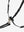 Collier de chasse LeMieux noir et argent détail des boucles