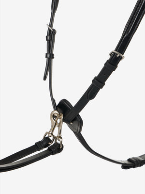 Collier de chasse LeMieux noir et argent détail des boucles