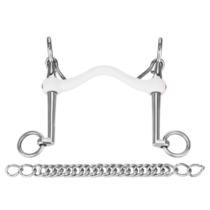 Mors de bride Nathe CM 15 mm rigide branches longues