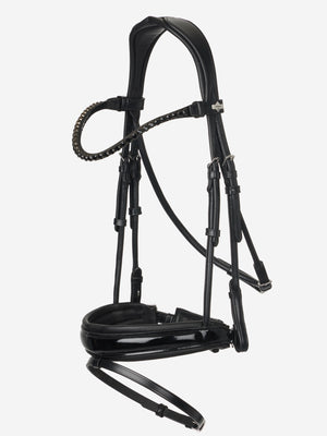 Bridon de dressage verni LeMieux Kudos noir