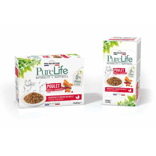 Pro-Nutrition – Pâtée pour chat au poulet - PURE LIFE WET POULET Default Title   | Sellerie Bucéphale