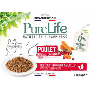 Pro-Nutrition – Pâtée pour chat au poulet - PURE LIFE WET POULET    | Sellerie Bucéphale
