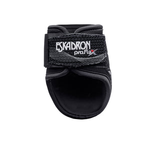 Protège-boulets Eskadron Pro.Flex Classic noir, vue arrière et double fermeture scratch