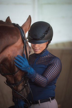 Capacete ABUS Pikeur AirLuxe Supreme Glam viseira curta