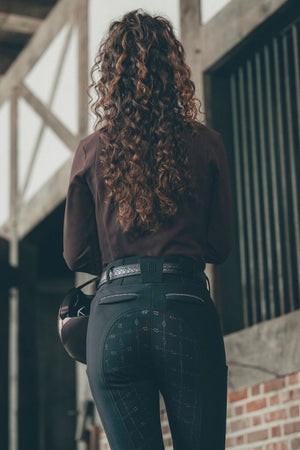 Pikeur LINNETT SO GripTec pantalon d'équitation, coloris noir, en situation