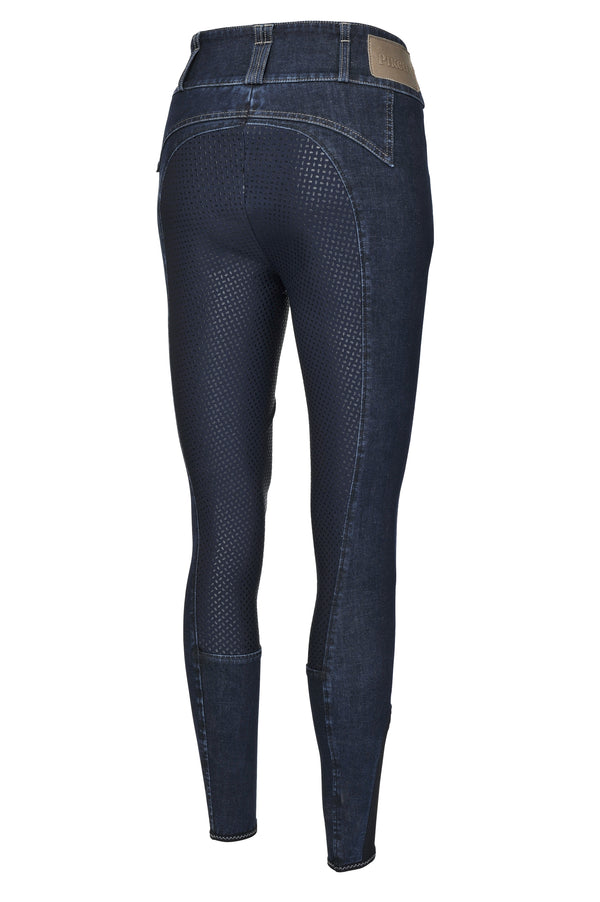 Pantaloni da equitazione in jeans <tc>PIKEUR</tc> CANDELA presa completa