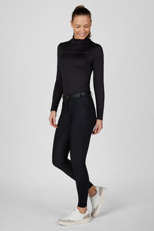 Pikeur CEELINA Matrix GripTec pantalon d'équitation, coloris noir, porté vue de face