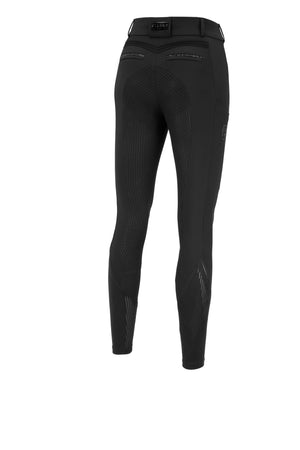 Pikeur CEELINA Grid TexLeather pantalon d'équitation, coloris noir, vue de dos
