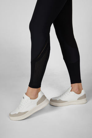 Pikeur CEELINA Grid TexLeather pantalon d'équitation, coloris noir, porté, détail