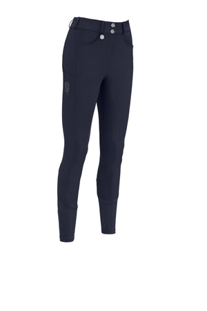 Pikeur CEELINA Grid TexLeather pantalon d'équitation, coloris nightblue, vue de face