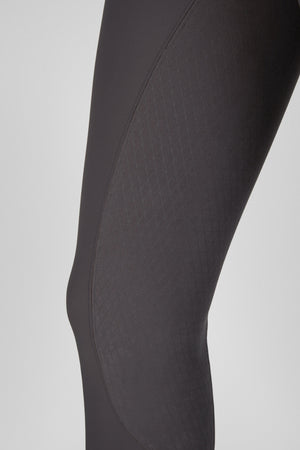 Pikeur CEELINA Grid TexLeather pantalon d'équitation, coloris basalt grey, porté, détail