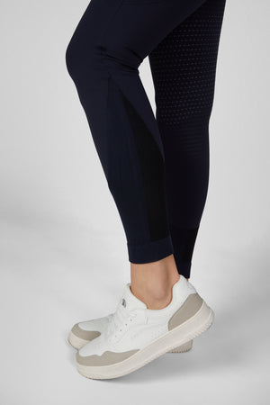 Pikeur YELLA Matrix GripTec pantalon d'équitation, coloris nightblue, porté, détail