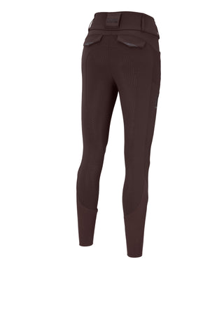 Pantalon d'équitation femme Pikeur Cantira MatrixGripTec, coloris chocolate brown, vue de dos